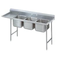Advance Tabco FC-3-1818-18L 74 1/2" 3 Compartment Sink w/ 18"L x 18"W Bowl, 14" Deep thumbnail 2