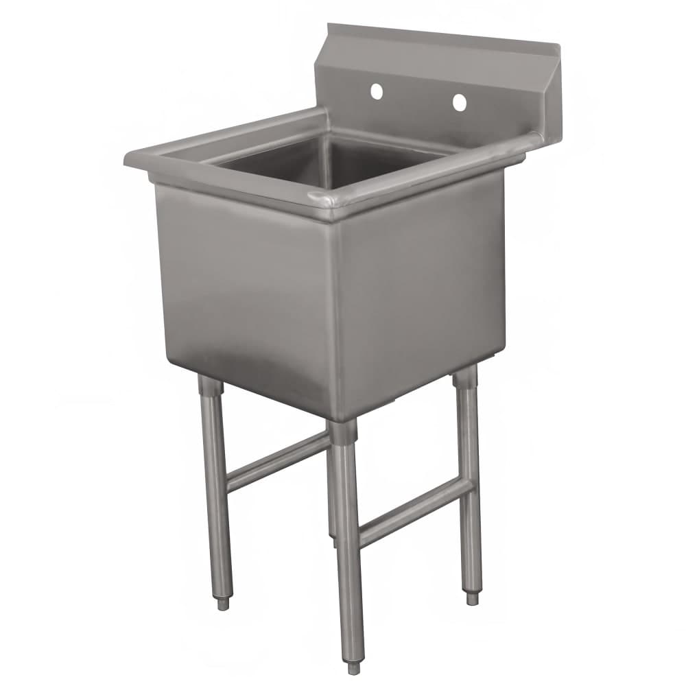 Advance Tabco FE-1-1620-X 21" 1 Compartment Sink w/ 16"L x 20"W Bowl, 12" Deep
