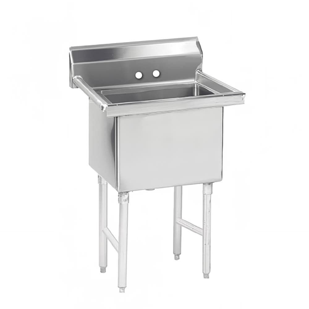 Advance Tabco FS-1-1818 23" 1 Compartment Sink w/ 18"L x 18"W Bowl, 14" Deep