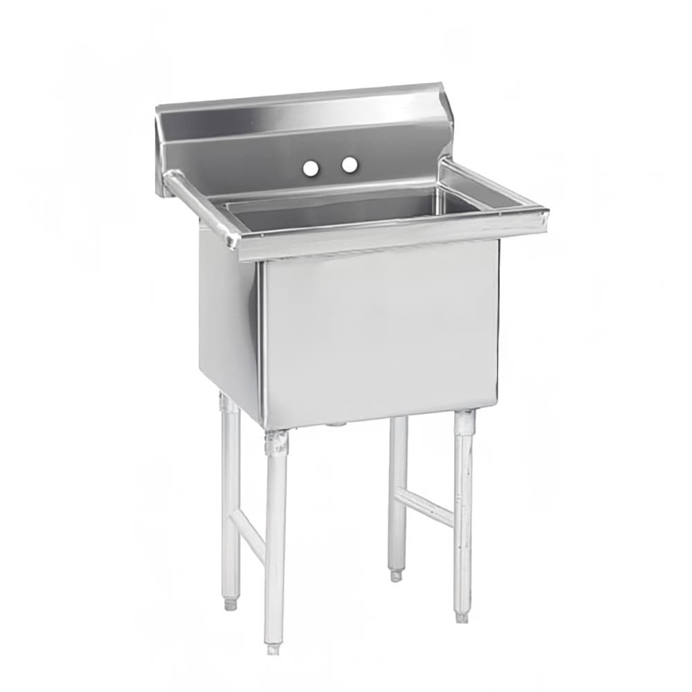 Advance Tabco FS-1-1824 23" 1 Compartment Sink w/ 18"L x 24"W Bowl, 14" Deep