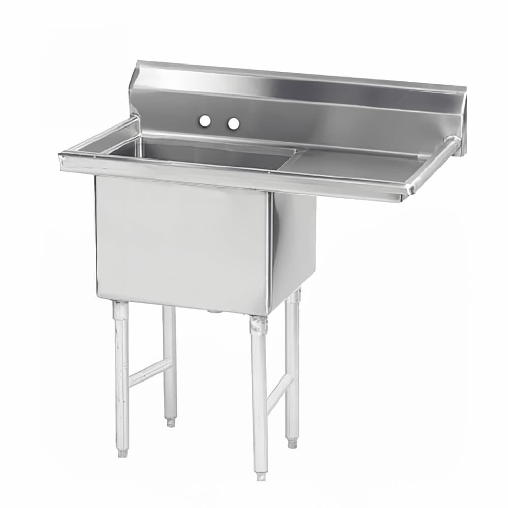 Advance Tabco FS-1-1824-18R 38 1/2" 1 Compartment Sink w/ 18"L x 24"W Bowl, 14" Deep