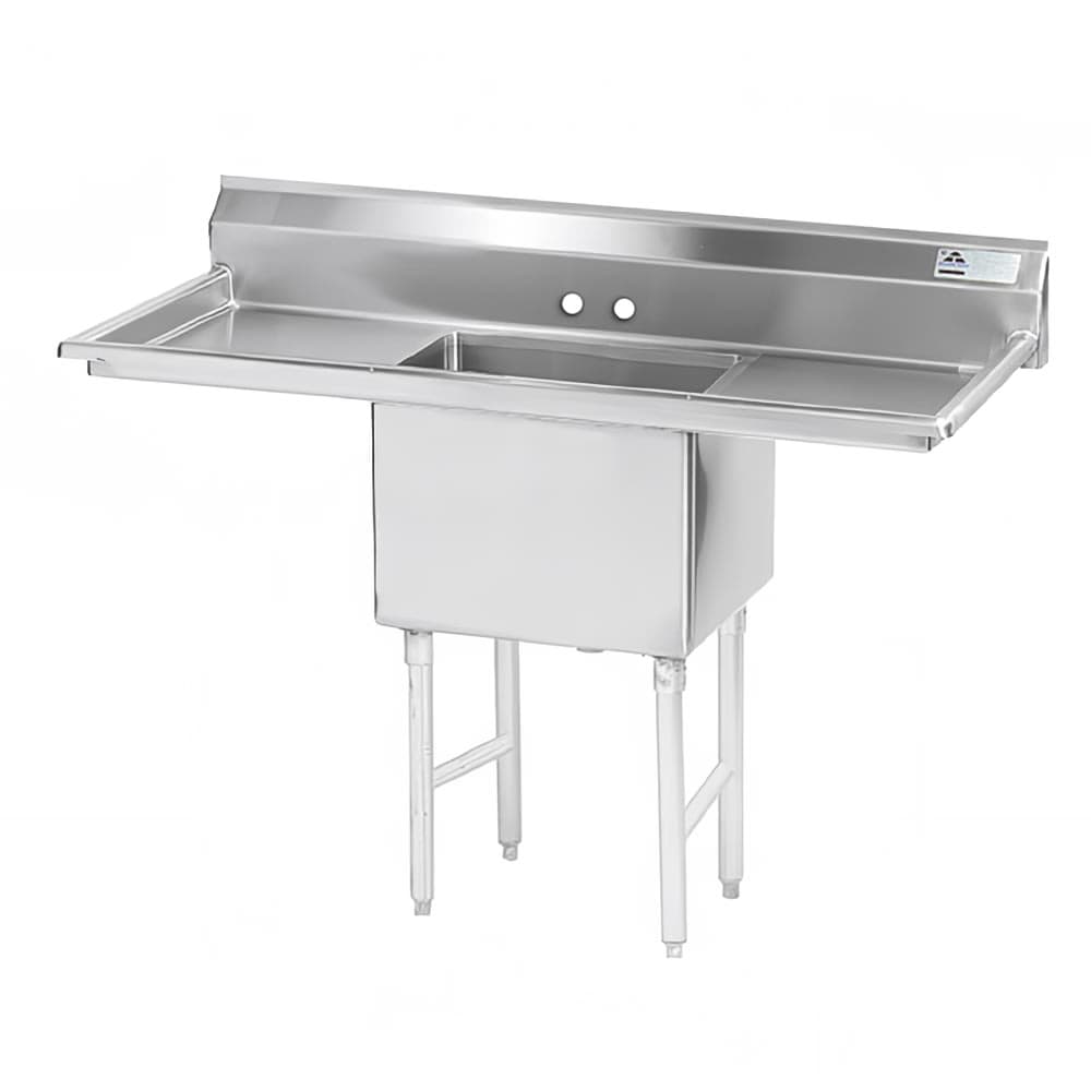 Advance Tabco FS-1-1824-18RL 54" 1 Compartment Sink w/ 18"L x 24"W Bowl, 14" Deep