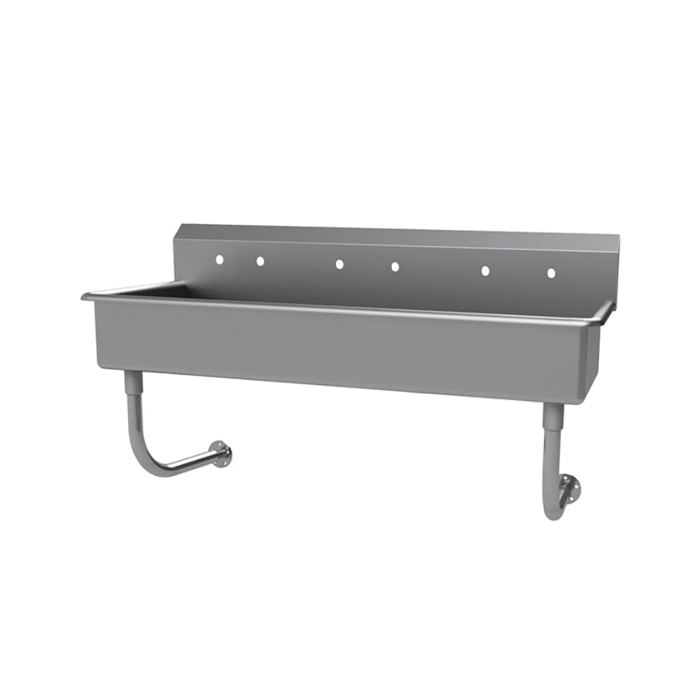 Advance Tabco FS-WM-60 Wall Mount Commercial Hand Sink w/ 60"L x 16"W x 8"D Bowl, Basket Drain