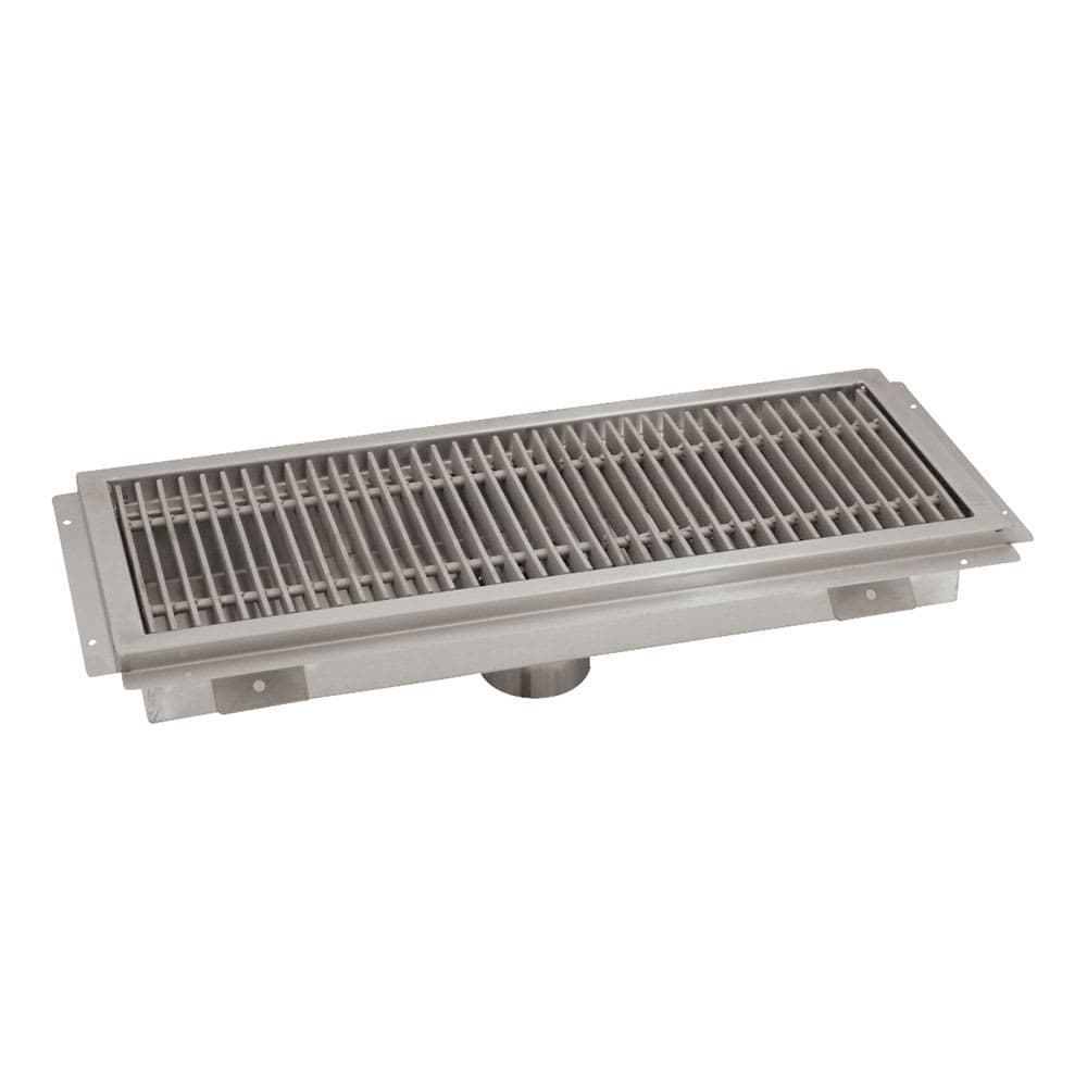Advance Tabco FTG-2448 Floor Trough - Removable Strainer Basket, 24" x 48" x 4", 14 ga 304 Stainless