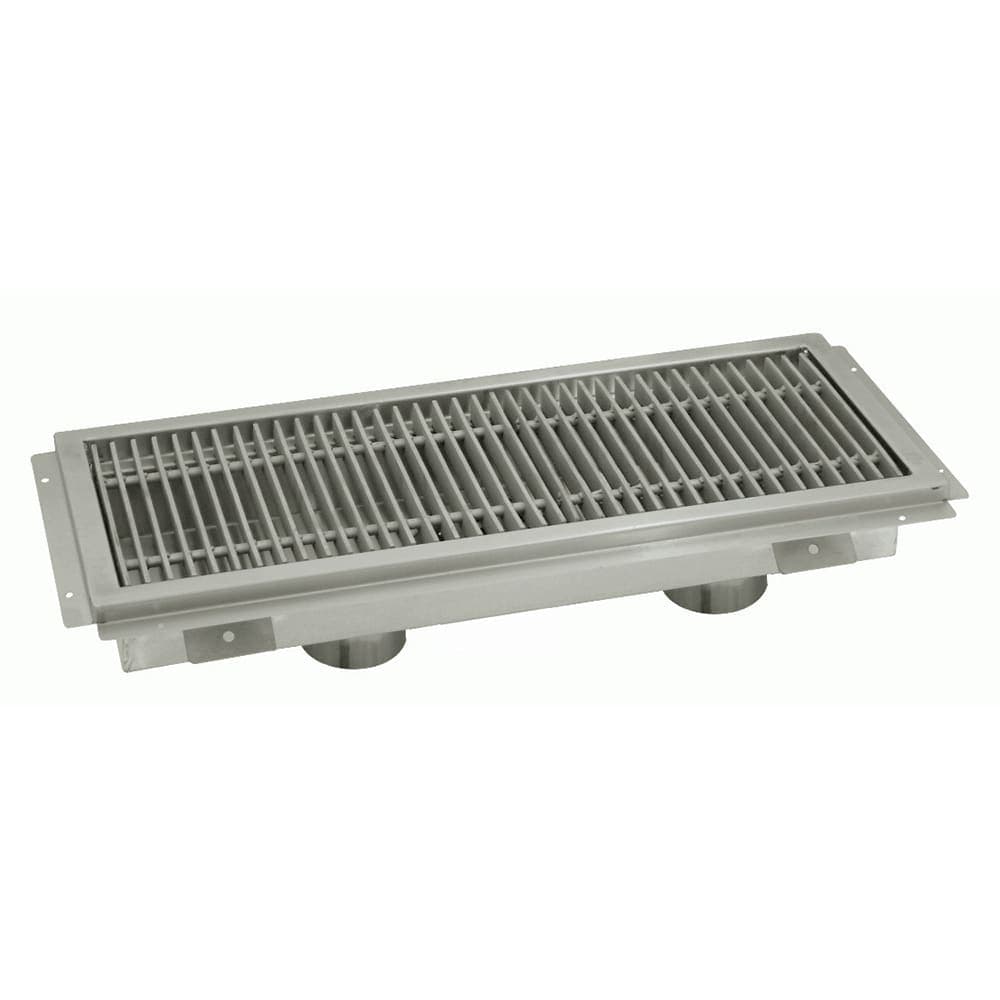 Advance Tabco FTG-2496 Floor Trough - Removable Strainer Basket, 24" x 96" x 4", 14 ga 304 Stainless