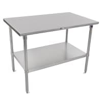 Advance Tabco MS-244 48" 16 ga Work Table w/ Undershelf & 304 Series Stainless Flat Top thumbnail 2