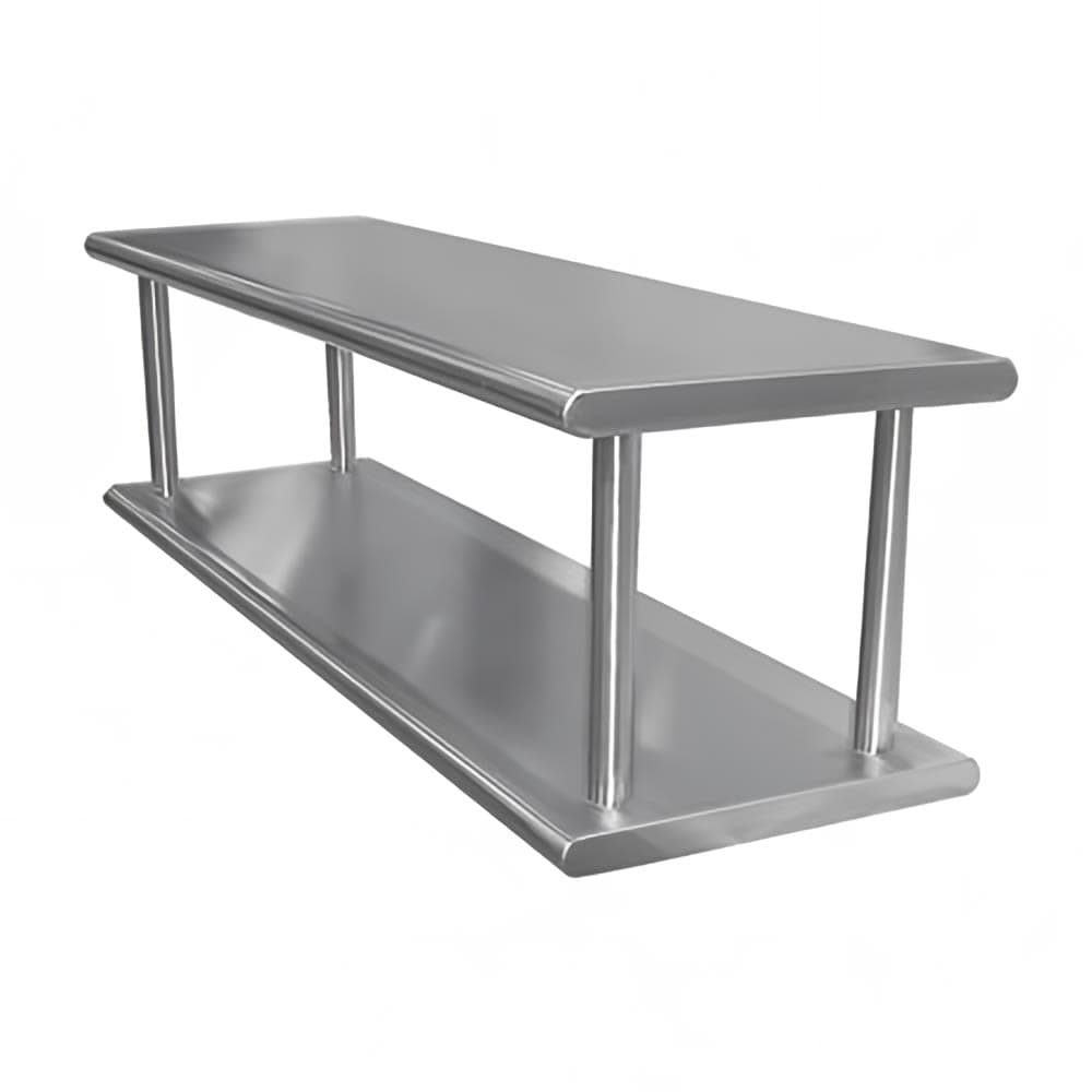 Advance Tabco PA-24-96-2 Two Tier Pass-Thru Shelf - 96" x 24"D, Stainless Steel