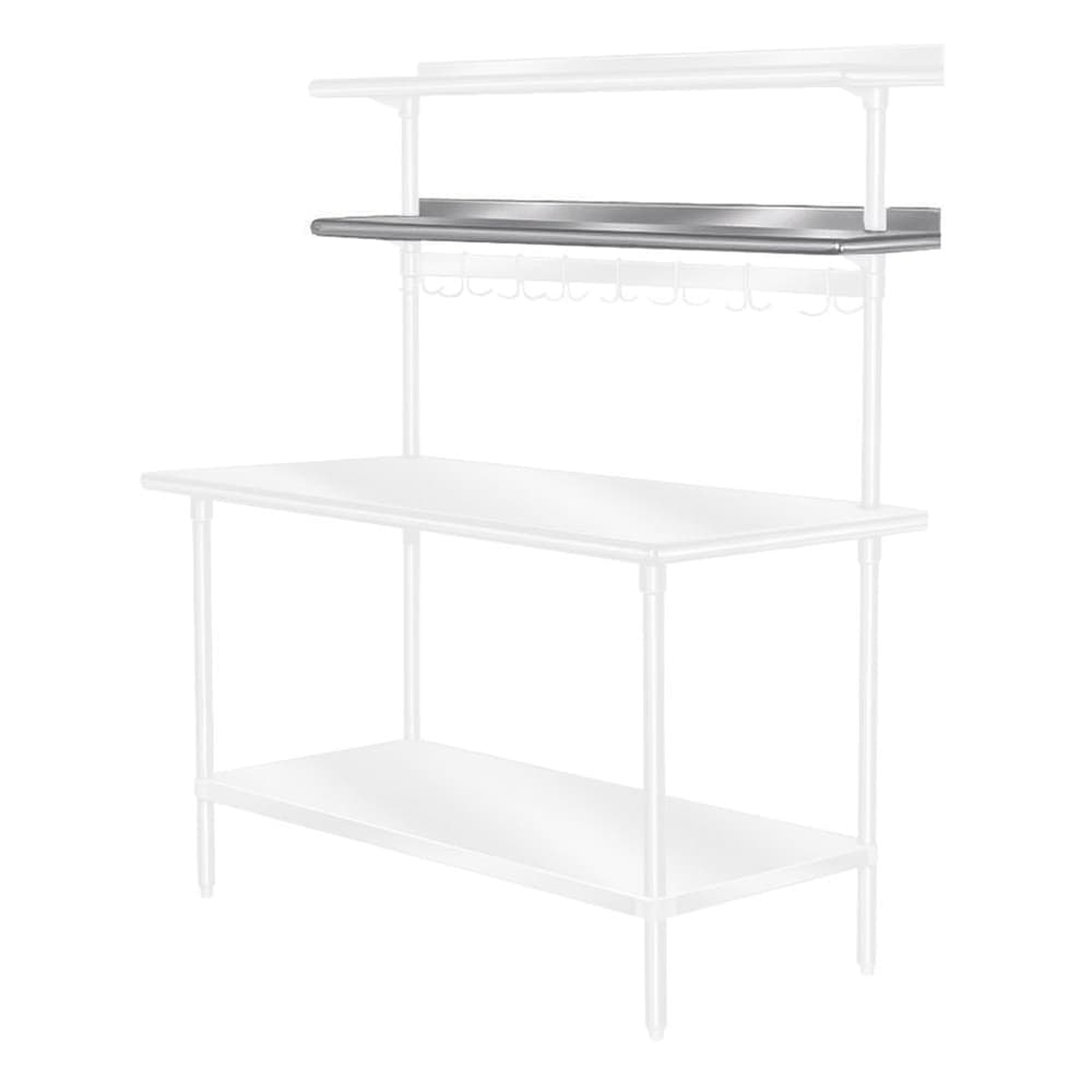 Advance Tabco PT-10R-144 144" Table Mount Shelf - 1 Deck, Rear-Mount, 10"L, Stainless
