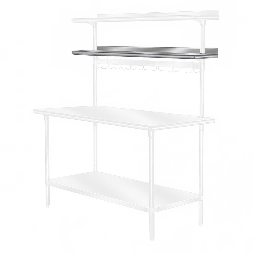 Advance Tabco PT-18R-36 36" Table Mount Shelf - 1 Deck, Rear-Mount, 18"L, Stainless