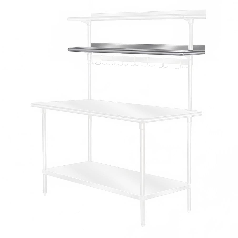 Advance Tabco PT-18R-84 84" Table Mount Shelf - 1 Deck, Rear-Mount, 18"L, Stainless