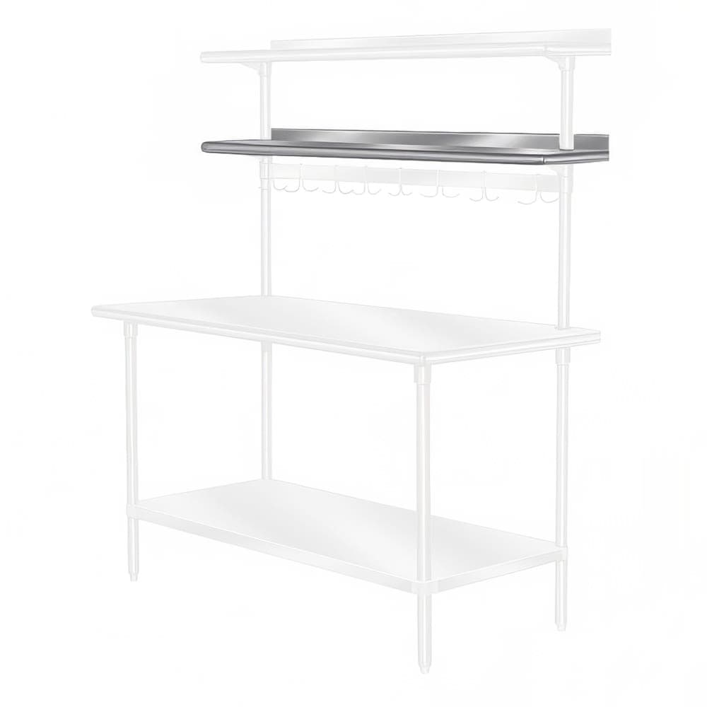 Advance Tabco PT-18R-96 96" Table Mount Shelf - 1 Deck, Rear-Mount, 18"L, Stainless