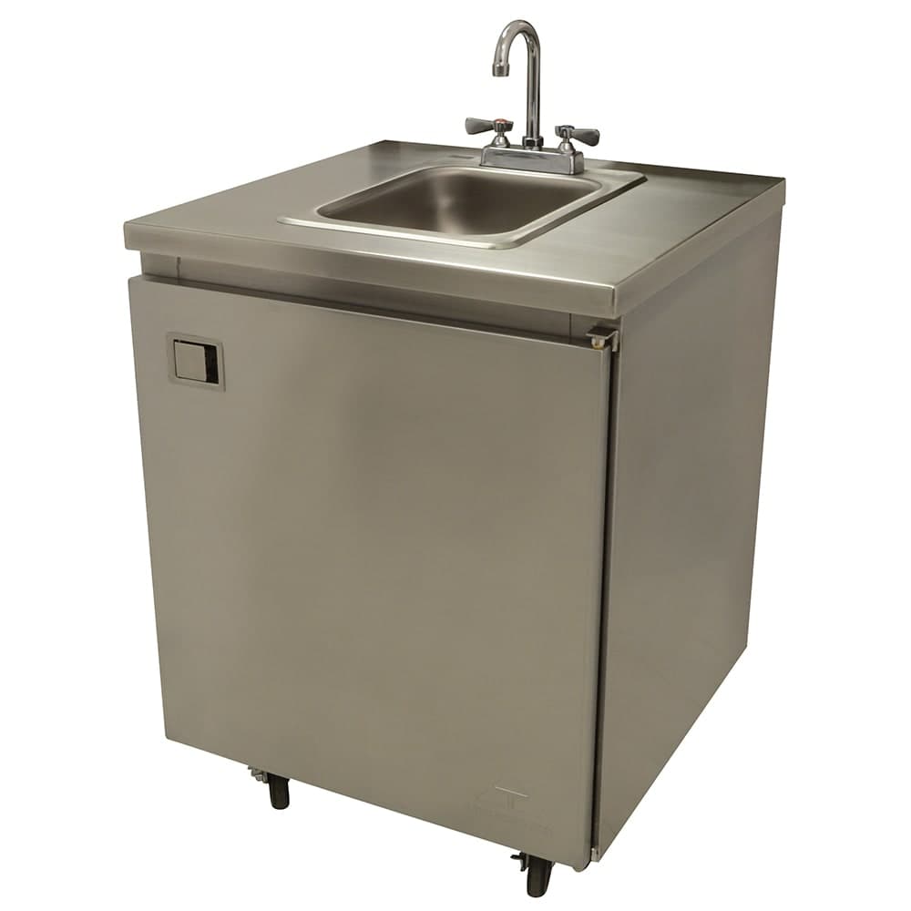 Advance Tabco SHK-MSC-26CH 35 1/2"H Portable Hand Sink w/ 5"D Bowl, Hot & Cold Water