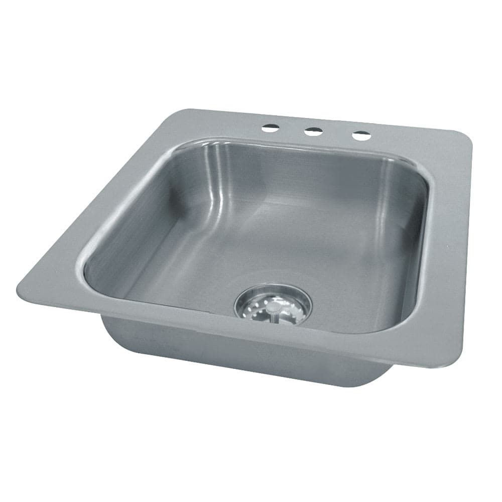 Advance Tabco SS-1-1715-7 (1) Compartment Drop-in Sink - 14" x 10", Drain Included