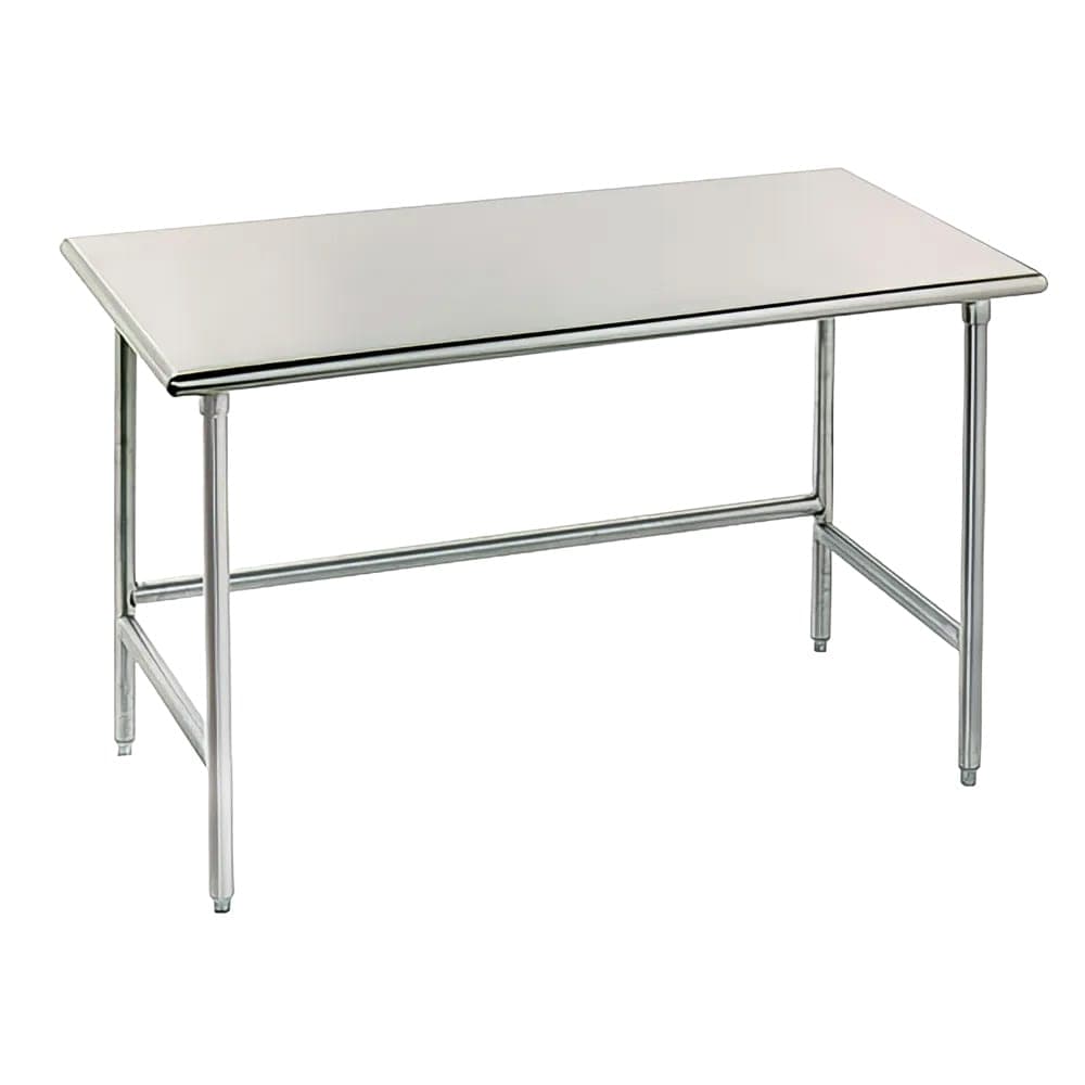 Advance Tabco TAG-245 60" 16 ga Work Table w/ 430 Series Stainless Flat Top