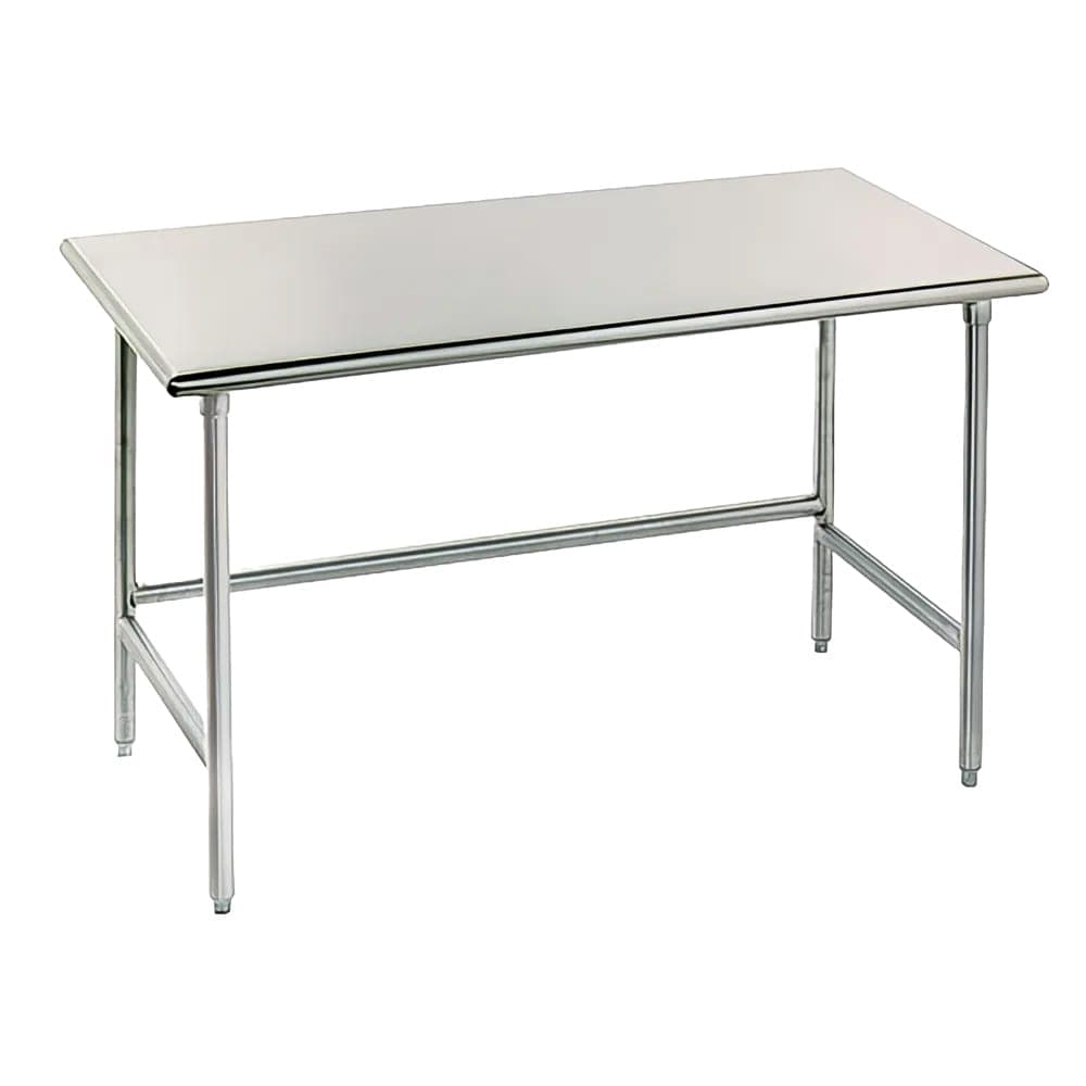 Advance Tabco TAG-306 72" 16 ga Work Table w/ 430 Series Stainless Flat Top