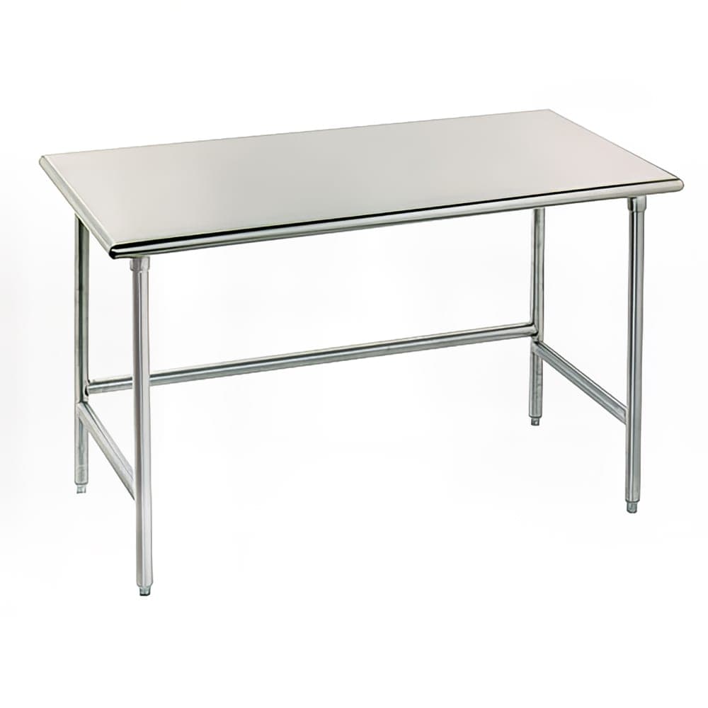 Advance Tabco TAG-367 84" 16 ga Work Table w/ 430 Series Stainless Flat Top