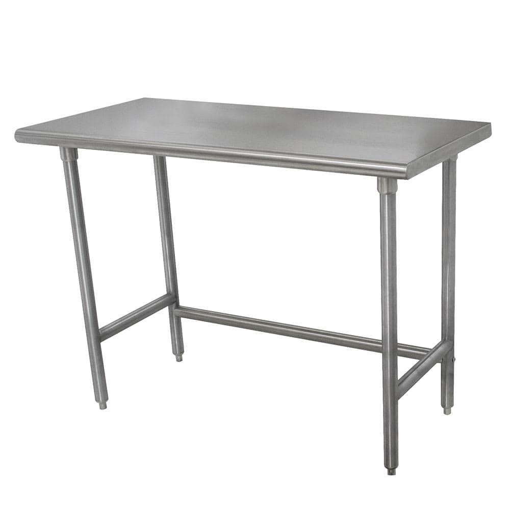 Advance Tabco TELAG-245-X 60" 16 ga Work Table w/ 430 Series Stainless Flat Top