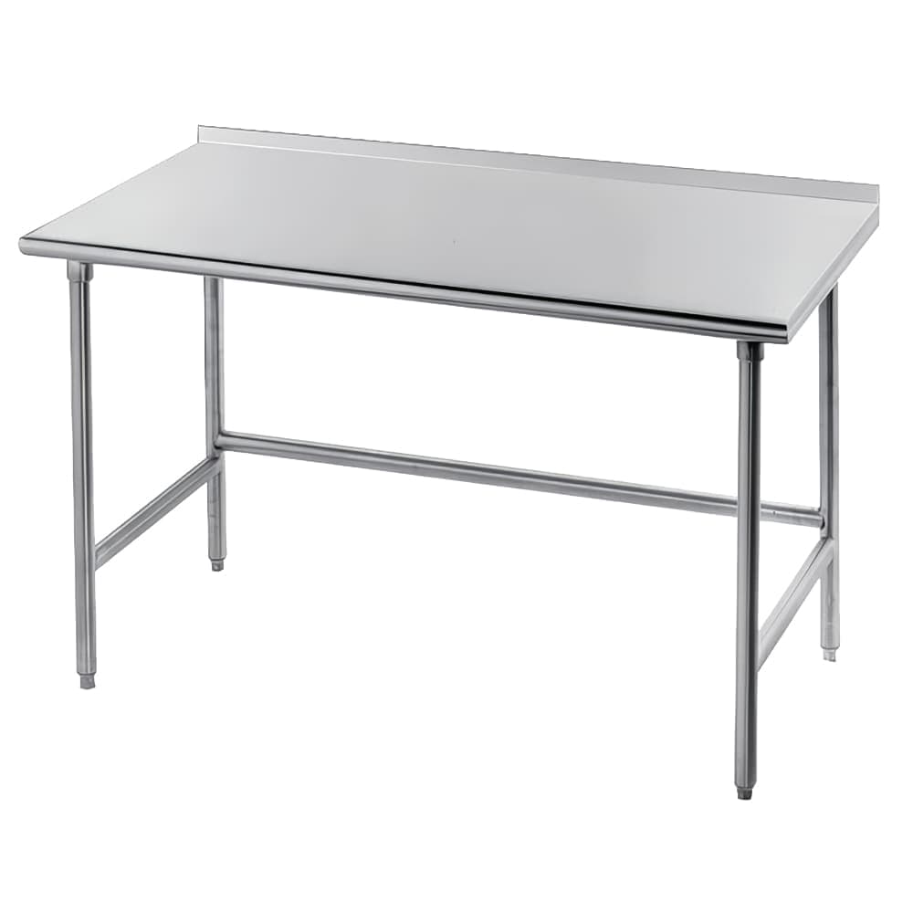 Advance Tabco TFAG-242 24" 16 ga Work Table w/ 430 Series Stainless Top, 1 1/2" Backsplash