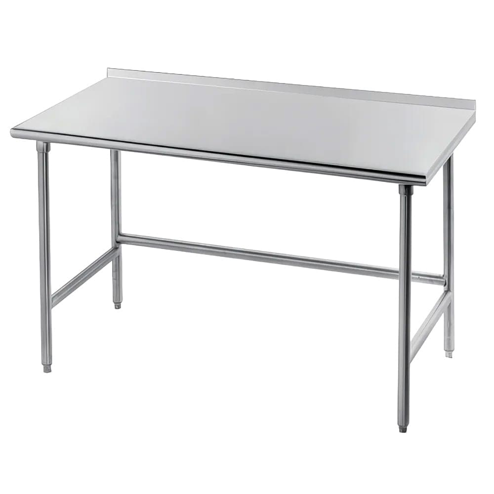 Advance Tabco TFLG-302 24" 14 ga Work Table w/ 304 Series Stainless Top, 1 1/2" Backsplash