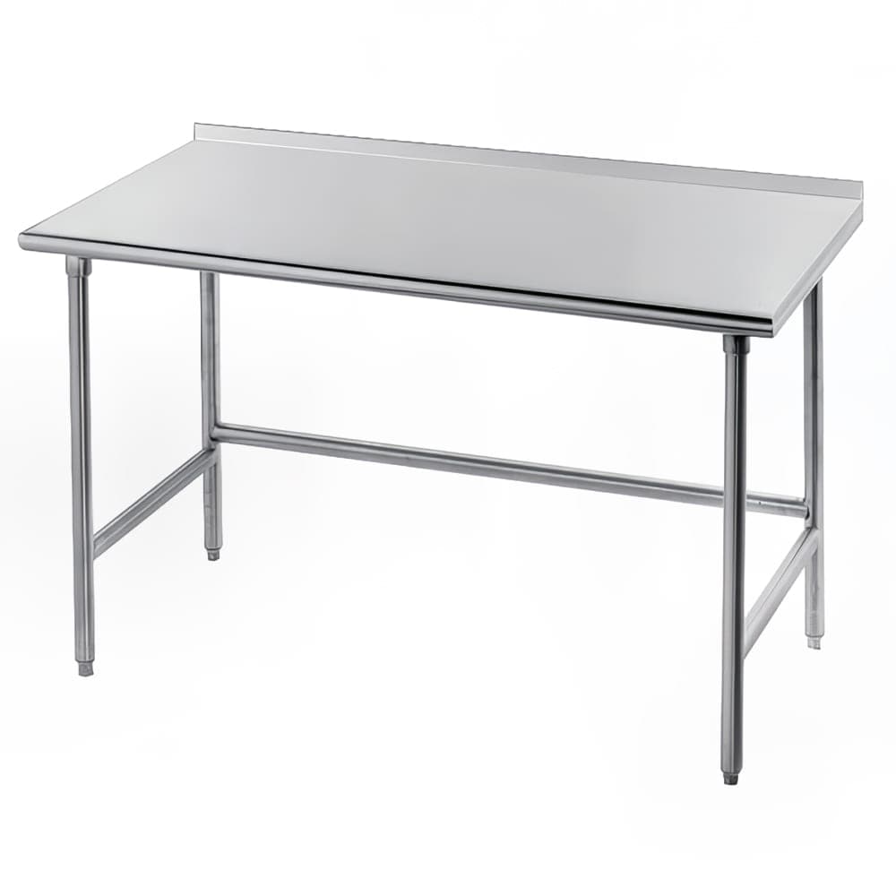Advance Tabco TFMS-365 60" 16 ga Work Table w/ 304 Series Stainless Top, 1 1/2" Backsplash