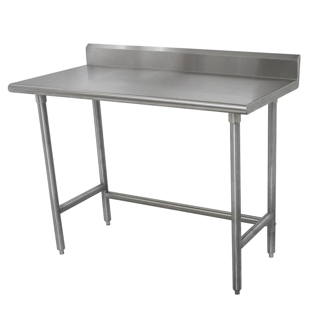 Advance Tabco TKLAG-302-X 24" 16 ga Work Table w/ 430 Series Stainless Top, 5" Backsplash
