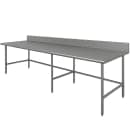 Advance Tabco TKLG-2412 144" 14 ga Work Table w/ 304 Series Stainless Top, 5" Backsplash thumbnail 2