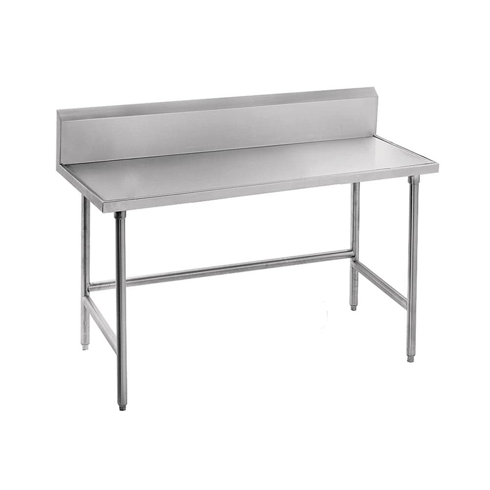 Advance Tabco TKMG-243 36" 16 ga Work Table w/ 304 Series Stainless Top, 5" Backsplash