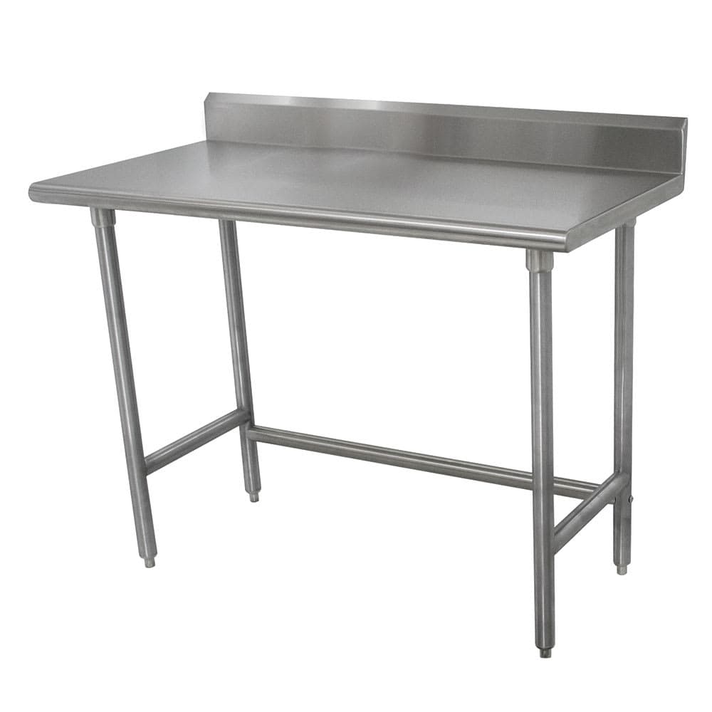 Advance Tabco TKSLAG-303-X 36" 16 ga Work Table w/ 430 Series Stainless Top, 5" Backsplash