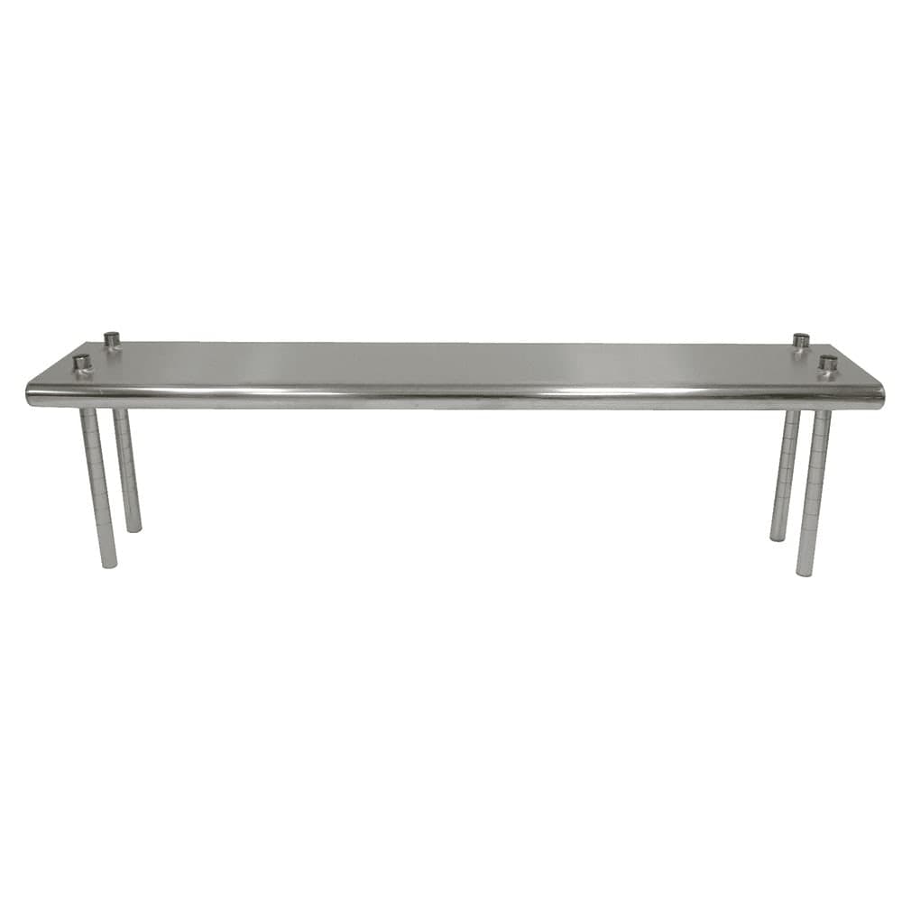Advance Tabco TS-12-60 Table Mount Shelf - Single Deck, 60" x 12", 18 ga 430 Stainless