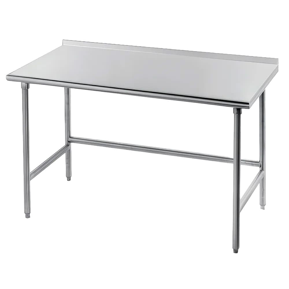 Advance Tabco TSFG-242 24" 16 ga Work Table w/ 430 Series Stainless Top, 1 1/2" Backsplash