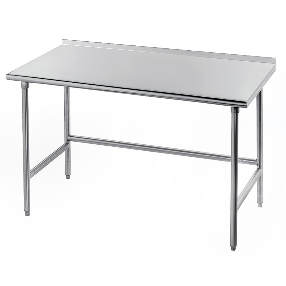 Advance Tabco TSFG-246 72" 16 ga Work Table w/ 430 Series Stainless Top, 1 1/2" Backsplash