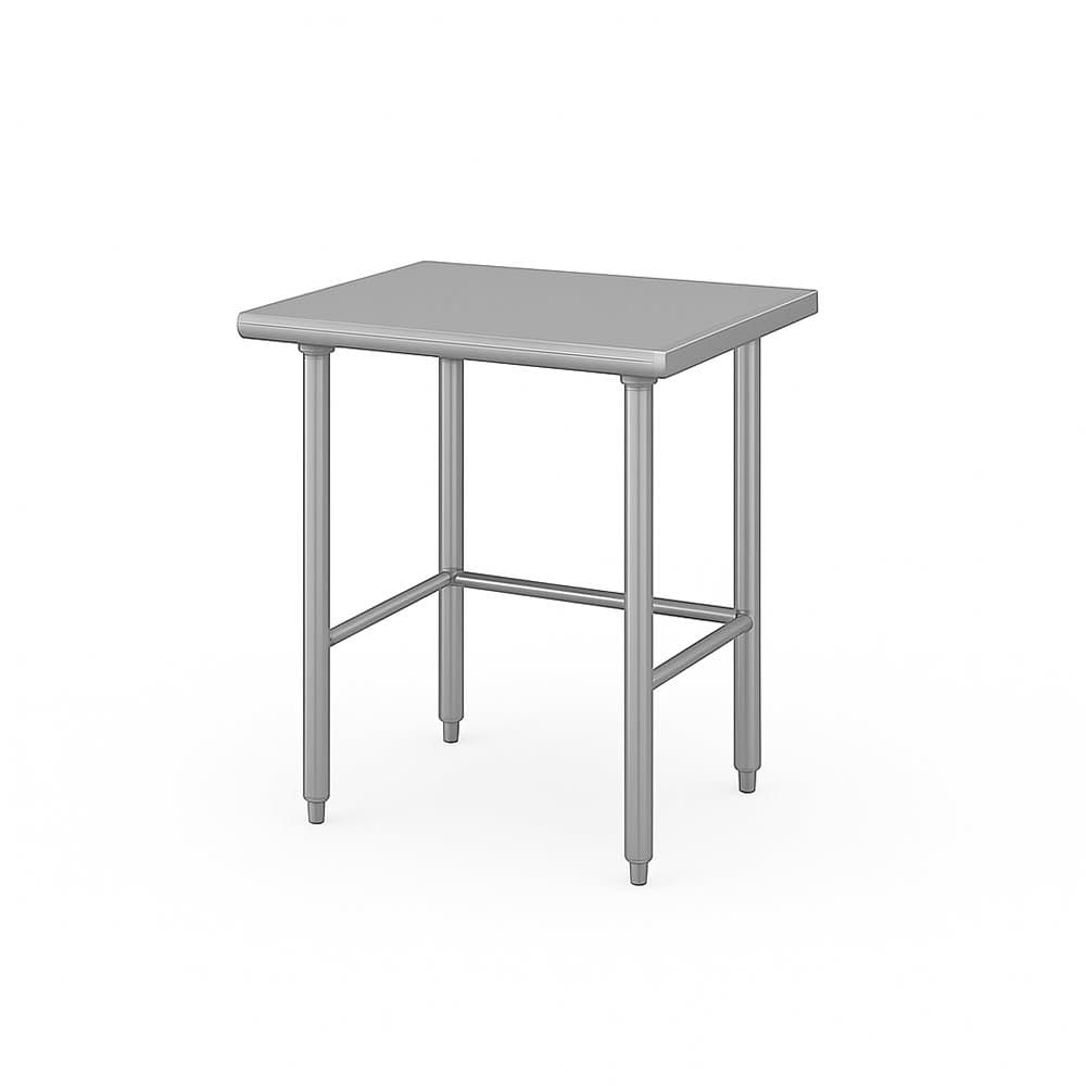 Advance Tabco TSS-302 24" 14 ga Work Table w/ 304 Series Stainless Flat Top