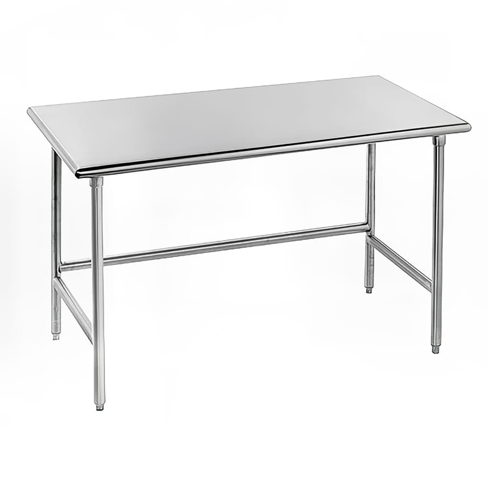 Advance Tabco TSS-364 48" 14 ga Work Table w/ 304 Series Stainless Flat Top
