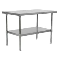 Advance Tabco TTS-308-X 96" 18 ga Work Table w/ Undershelf & 430 Series Stainless Flat Top thumbnail 2