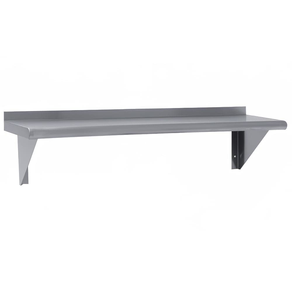 Advance Tabco WS-12-42-X Solid Wall Mounted Shelf, 42"W x 12"D, Stainless