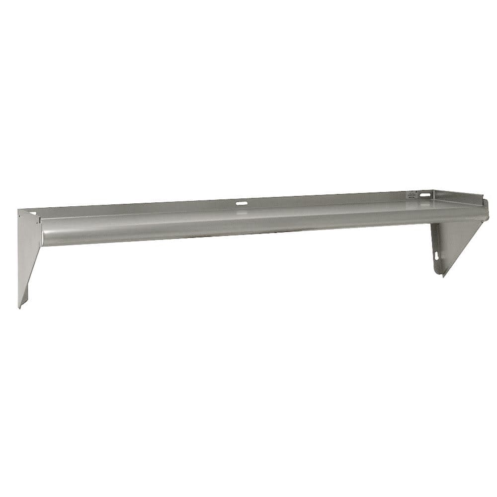 Advance Tabco WS-KD-24 Solid Wall Mounted Shelf, 24"W x 11 1/8"D, Stainless