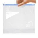 SC Johnson Ziploc Slide Seal Top Freezer Bag - 7 7/8"L x 5 7/8"W, Clear (02256) thumbnail 3