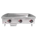 APW Wyott GGM-36S 36" Gas Griddle w/ Manual Controls - 1" Steel Plate, Liquid Propane thumbnail 4