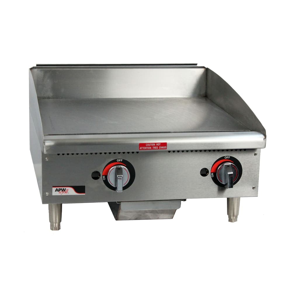 APW Wyott GGM-48S 48" Gas Griddle w/ Manual Controls - 1" Steel Plate, Liquid Propane