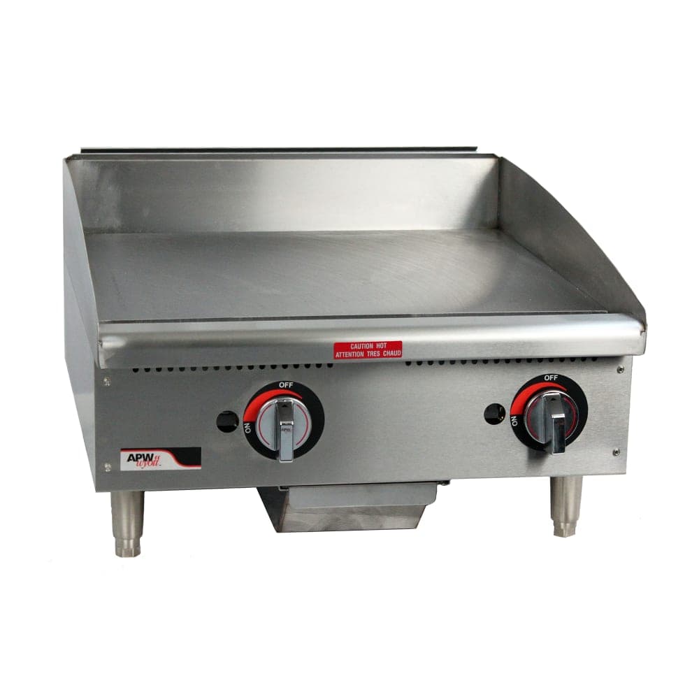 APW Wyott GGM-48S 48" Gas Griddle w/ Manual Controls - 1" Steel Plate, Natural Gas
