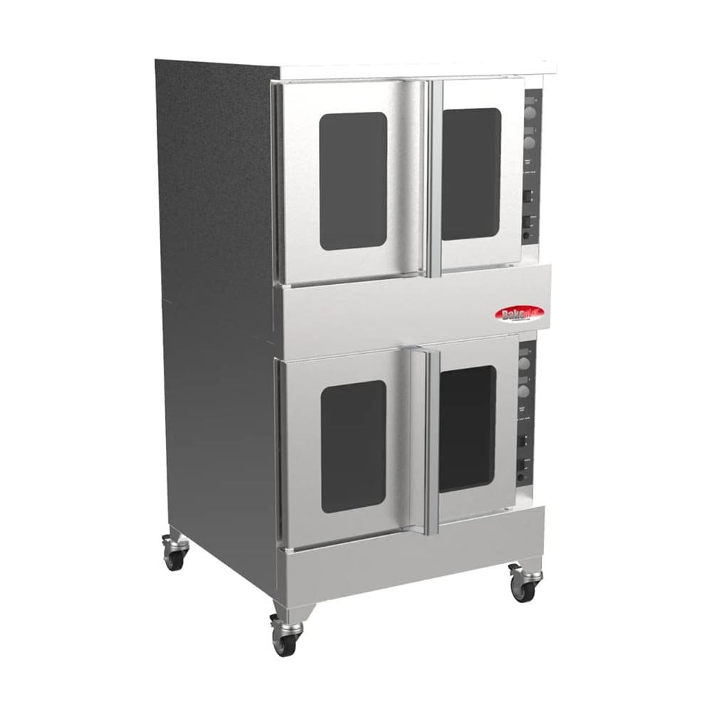 Bakemax BADCO5G Double Full Size Natural Gas Convection Oven - 360,000 BTU