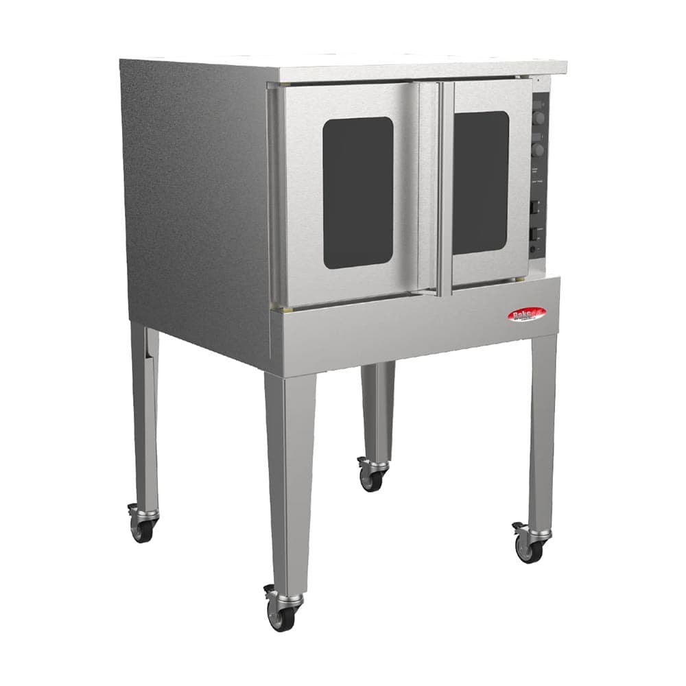 Bakemax BASCO5G Single Full Size Natural Gas Convection Oven - 180,000 BTU