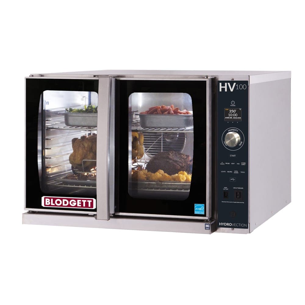 Blodgett HV-100E BASE HydroVection™ Single Full Size Electric Convection Oven - 15kW, 240v/3ph