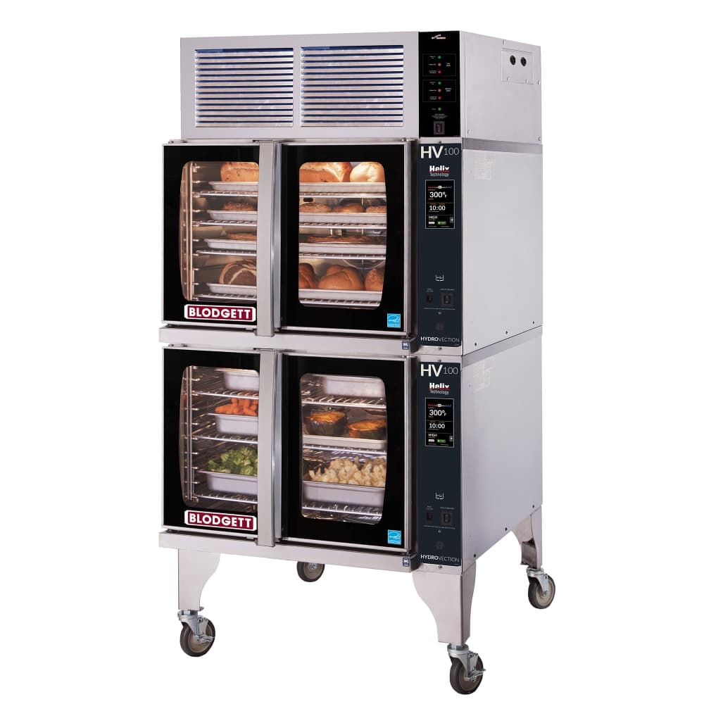 Blodgett HV-100E HydroVection™ Double Full Size Electric Convection Oven - 30kW, 208v/3ph