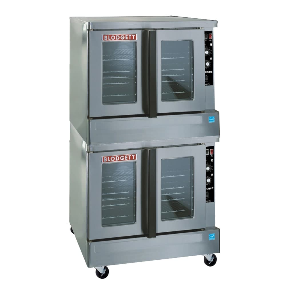 Blodgett ZEPH-200-E DBL Zephaire Bakery Depth Double Full Size Electric Convection Oven - 22kW, 220-240v/3ph