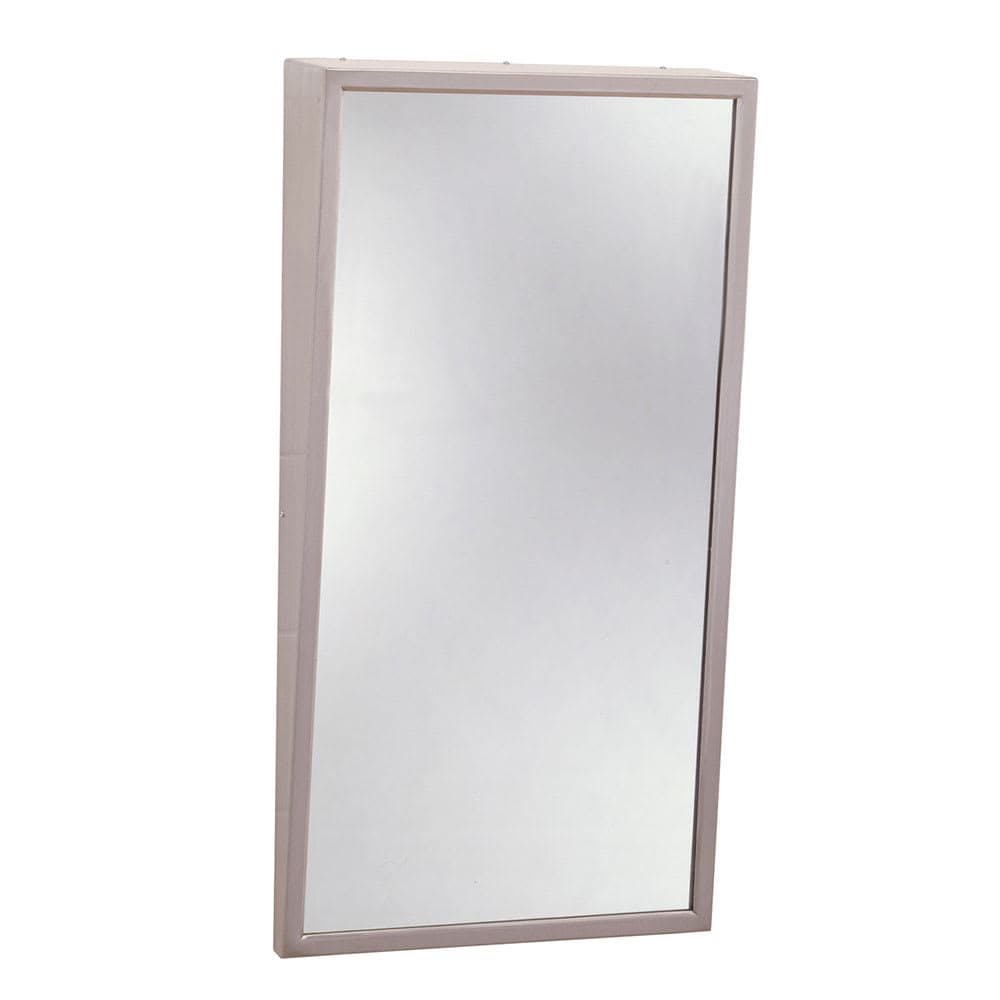 Bobrick B2931836 B-293 Series Fixed-Position Tilt Mirror, 18" X 36"