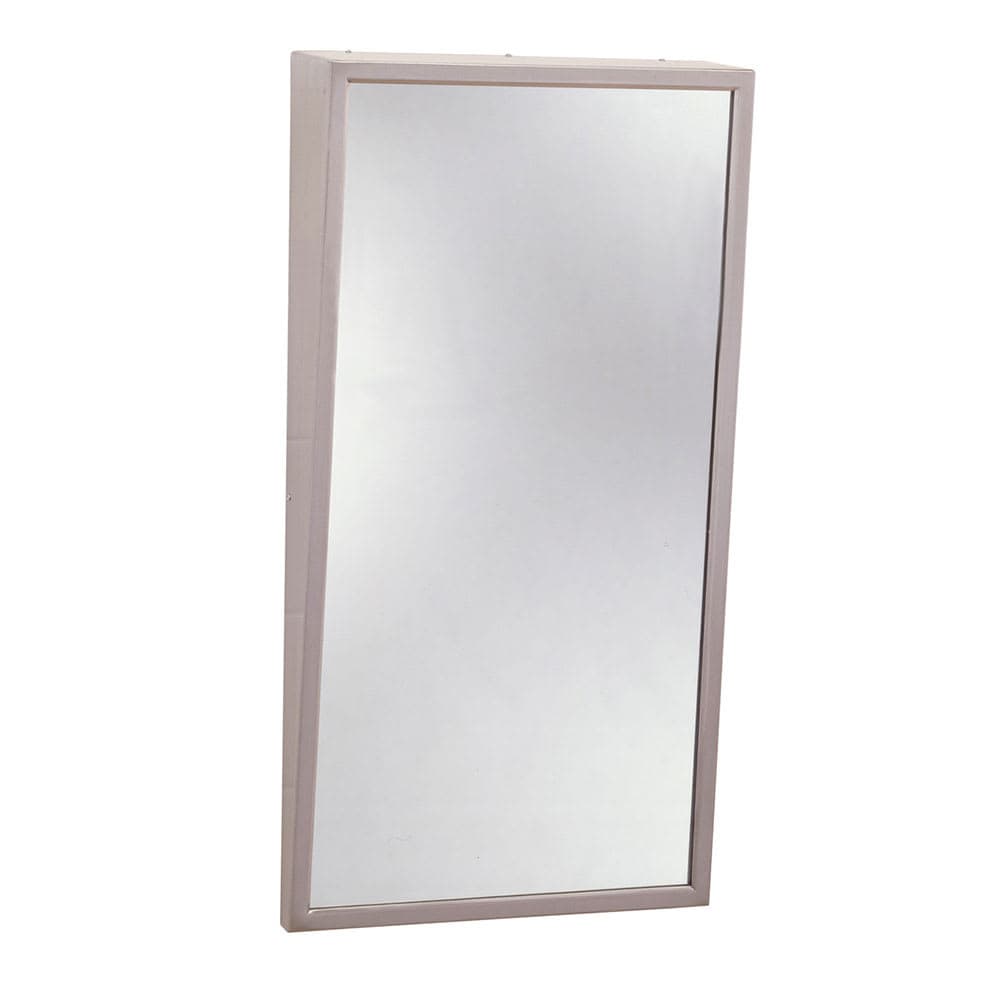 Bobrick B2932436 B-293 Series Fixed-Position Tilt Mirror, 24" X 36"