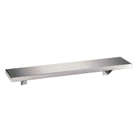 Bobrick B-295X18 Solid Wall Mounted Shelf, 18"W x 5"D, Stainless thumbnail 3