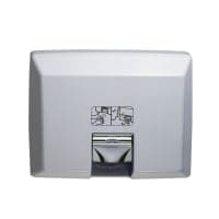 Bobrick B750 Automatic Recessed Hand Dryer w/ 80 Second Dry Time - White, 115v thumbnail 2