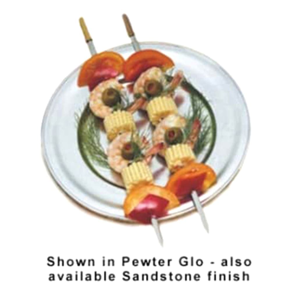 Bon Chef 1003S BLK 11" Traditional Dinner Plate, Aluminum w/ Black